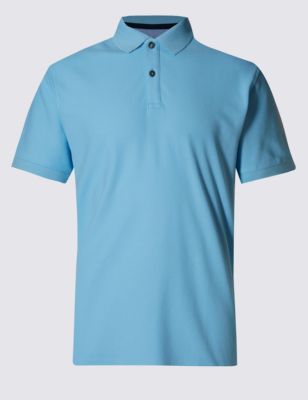 Regular Fit Pure Cotton Polo Shirt with StayNEW&trade;